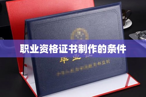 防城港职业资格证书制作的条件
