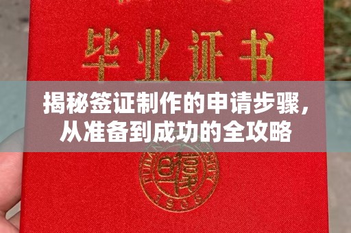 防城港揭秘签证制作的申请步骤，从准备到成功的全攻略