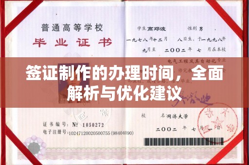 防城港签证制作的办理时间，全面解析与优化建议