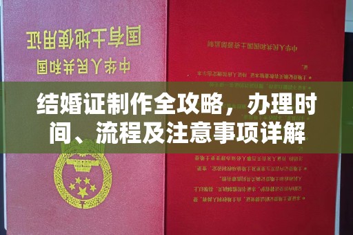 防城港结婚证制作全攻略，办理时间、流程及注意事项详解